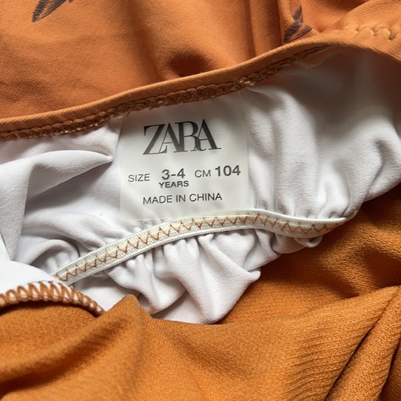 Zara Umbrella Print Swimsuit - Size 3/4 years - Picture 4 of 8